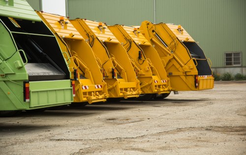 Advanced waste management technology in use